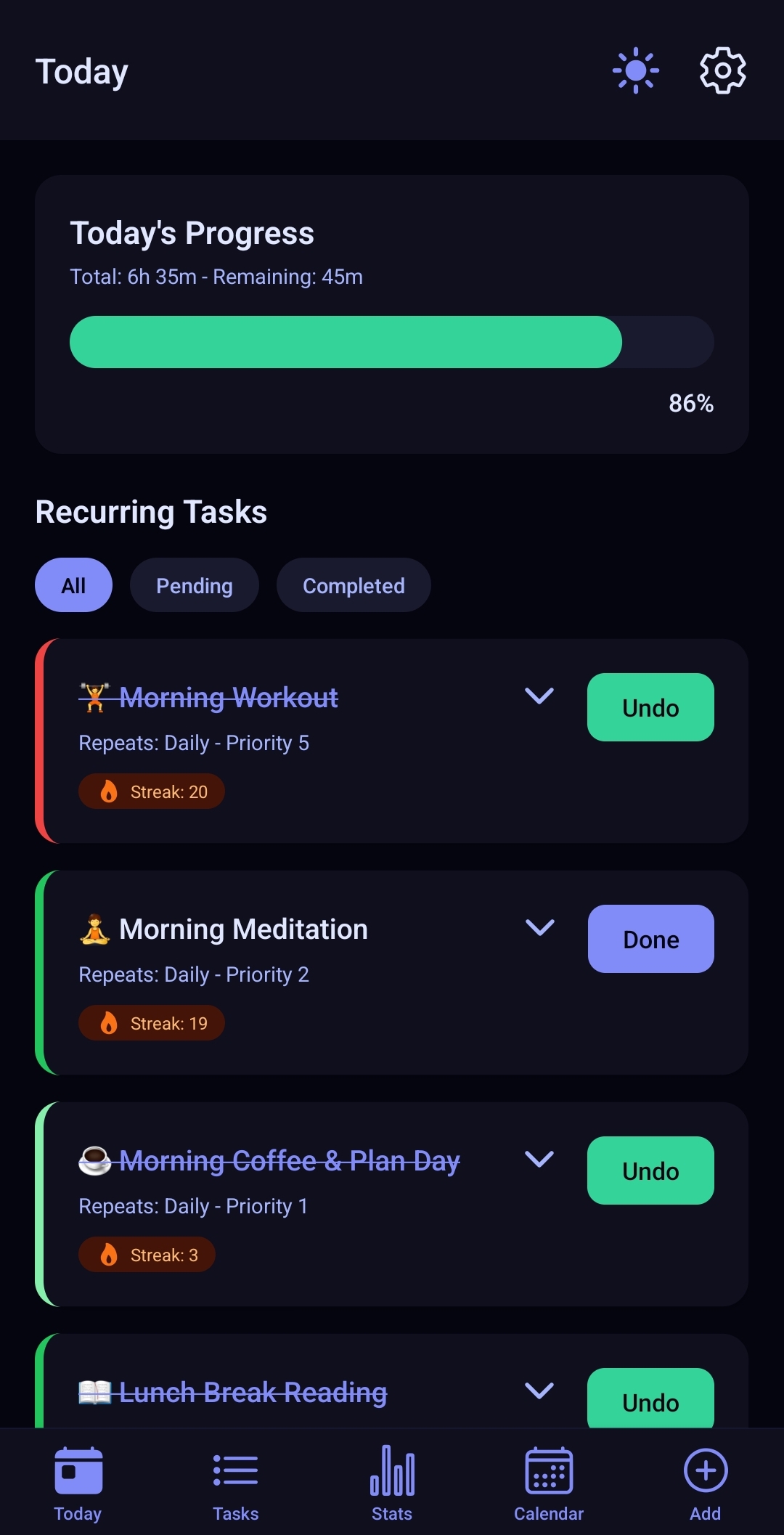 Productivica App Preview